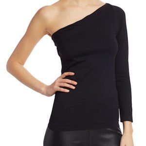 HELMUT LANG One-Shoulder Long Sleeve Seamless Top-New W/O tag-M/L Saks